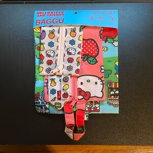 BAGGU Hello Kitty & Friends 3-D Zip Set